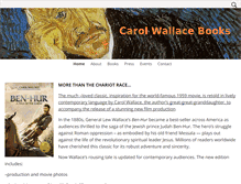 Tablet Screenshot of carolwallacebooks.com